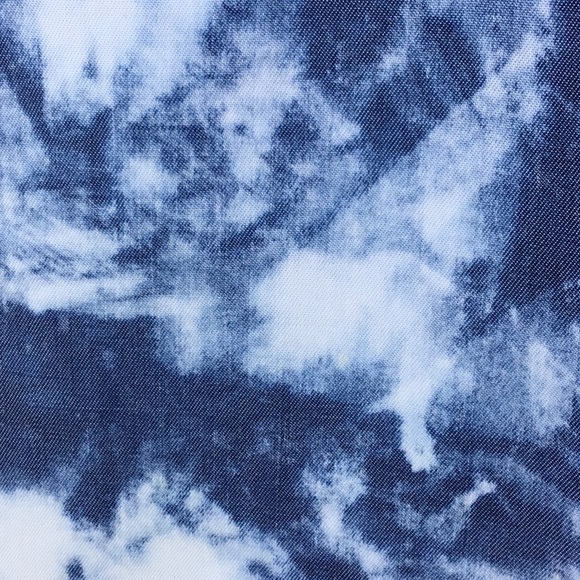 True Religion Georgia Indigo Blue White Tie Dye Mini Dress - Picture 7 of 11